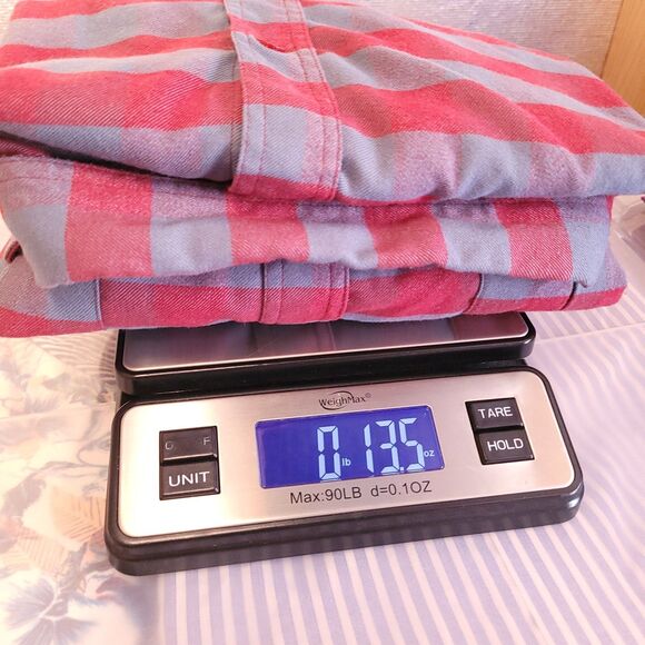 Aftco Flannel Shirt Mens XL Buffalo Check Red, Blue Vented Fishing Outdoor - Picture 10 of 10